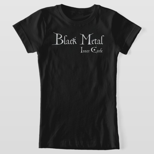 Playera Black Metal Logo T-Shirt (Laydown)