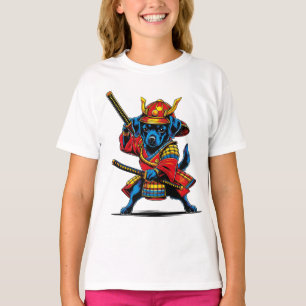 Playera de Niños Perrito Samurái T-Shirt
