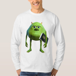 Playera Manga Larga Mike Wazowski con Biblia T-Shirt