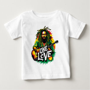 Playera One Love the King of Reggae Baby T-Shirt