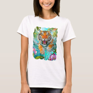 Playera Tíger tropical T-ShirGemma Orte Diseños T-Shirt