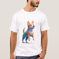 Playful 3D Colourful Dog Character Mascot
