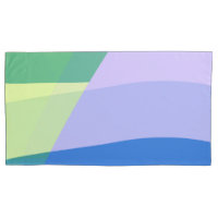Playful Abstract Pastel Colour Block Lavender Gree