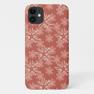 Playful abstract pink and yellow florals Case-Mate iPhone case