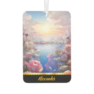 Playful air freshener with calm blooms