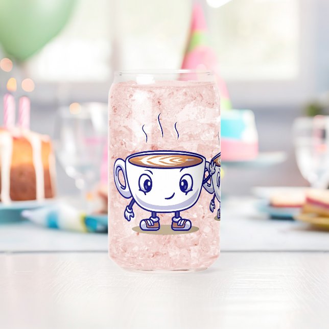 Playful and Funny Coffee Design Can Glass (Insitu (Birthday))