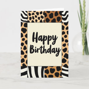 Playful Animal Birthday Card