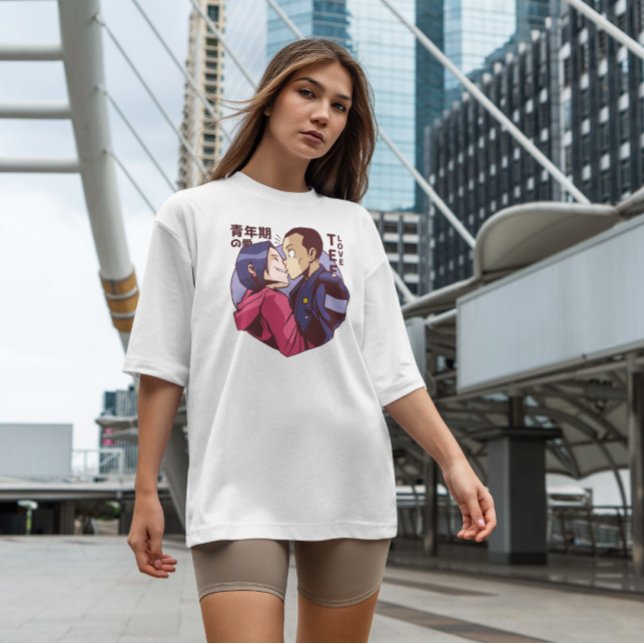 Playful Anime Couple  T-Shirt (Creator Uploaded)