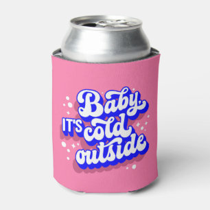 Playful Baby, It’s Cold Outside Winter Design Can Cooler