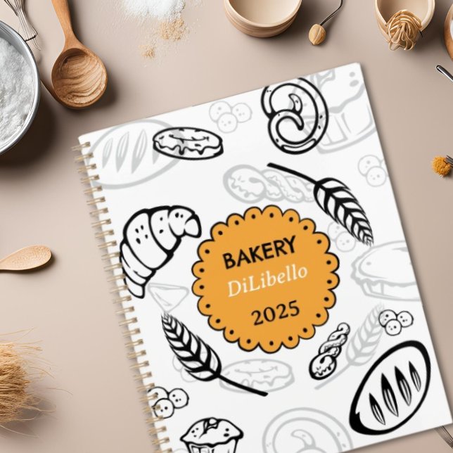 Playful Bakery Hand Drawn Bread Doodle Baking  Planner (Creator Uploaded)