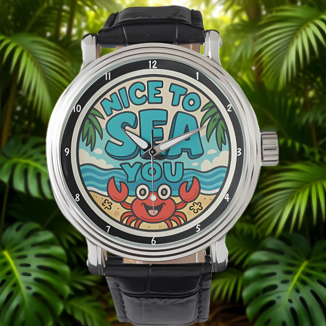 Playful Beach-Themed Vibrant Colours Sea Motif Watch (Creator Uploaded)