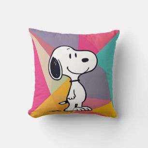 Playful Beagle Cartoon Geometric Pop Art Cushion