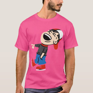 Playful Bee Cartoon – Bright Yellow Happy Vibes T-Shirt