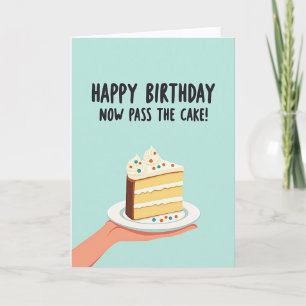 Playful Birthday Cake Slice Card