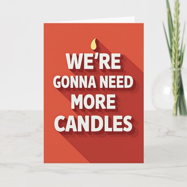 Playful Birthday Text Card (Front)