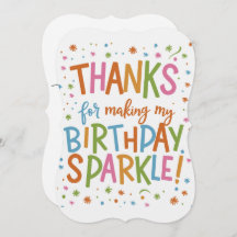 Playful Birthday Thank You Card
