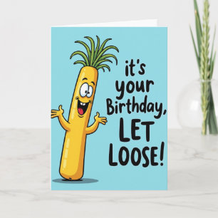 Playful Birthday Yellow Pal Card