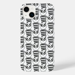 Playful Black and White Panda Art Case-Mate iPhone 14 Plus Case