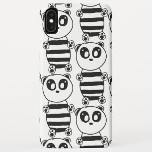 Playful Black and White Panda Art Case-Mate iPhone Case