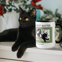 Playful Black Artist Cat Painting Humour Green