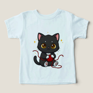 Playful Black Cat Chibi Design