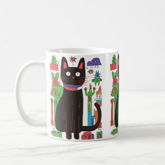 Playful Black Cat Mug