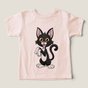 Playful Black Cat with Bright Yellow Eyes