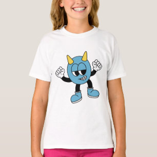 Playful Blue Monster T-Shirt