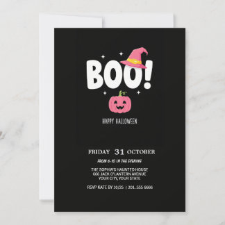 Playful BOO! Halloween Party Invite