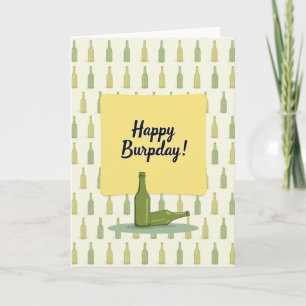 Playful Bottle Art Birthday Card