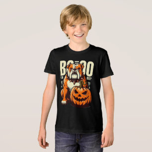 Playful Bulldog Pop Art: Boo or Bulldog?  Tri-Blend Shirt