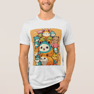 Playful Bunny Leapfrog T-Shirt Collection Tri-Blend Shirt