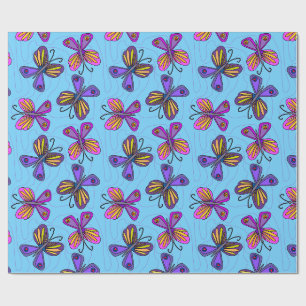 Playful Butterflies Wrapping Paper