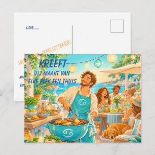 Playful Cancer Birthday Card for [Him]