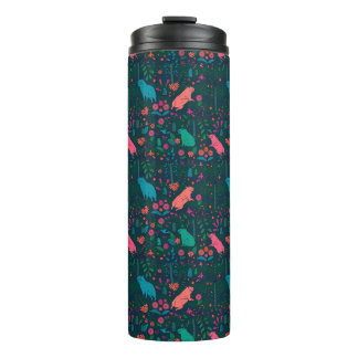 Playful Capybara in the Forest – Tropical Seamless Thermal Tumbler