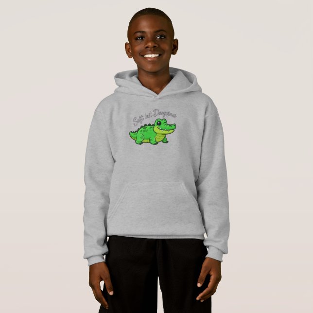 Playful Cartoon Crocodile - Soft but Dangerous  (Front Full)