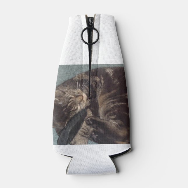 Playful Cat Bottle Cooler (Back)