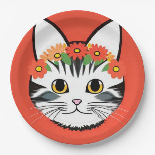 🐱 Playful Cat Graphic Party Plates 🐱