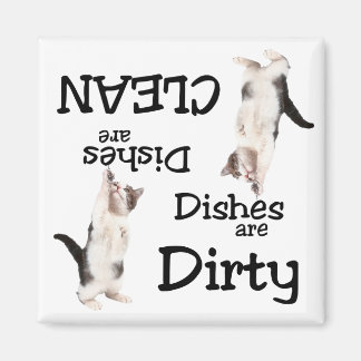 Playful Cat Lovers Dishwasher Magnet