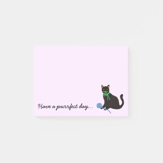Playful Cat Post-it Notes (Front)