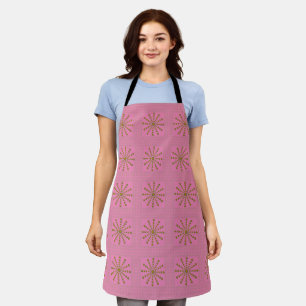 Playful Charm: Stylish Fun Polka Dot Design  Apron