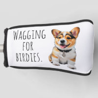 Playful Cheerful Corgi 'Wagging for Birdies' Fun