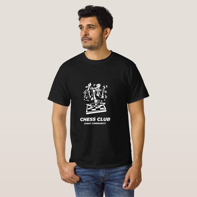 Playful Chess Club Event T-Shirt (Front Full)