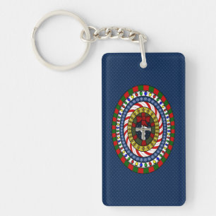 Playful Christmas Acrylic Keychain
