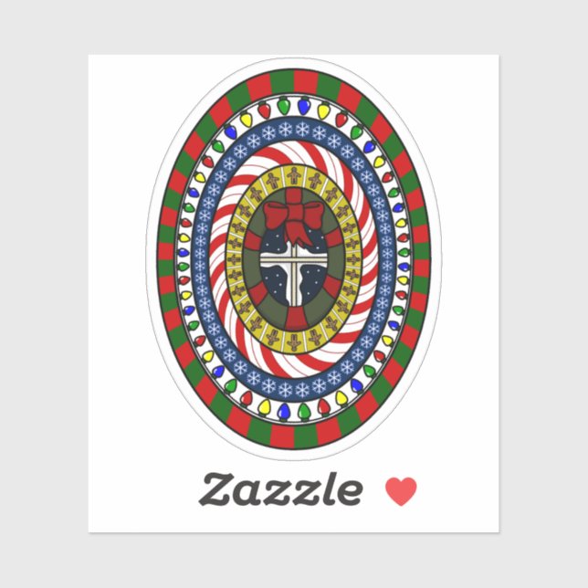 Playful Christmas Contour Sticker (Sheet)