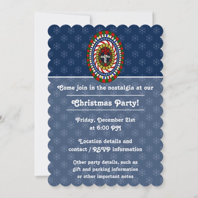 Playful Christmas Party Invitation (Front)