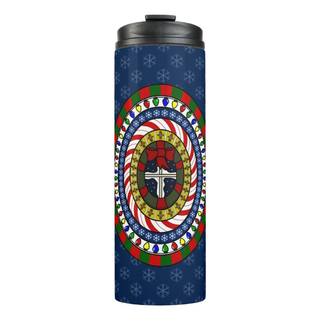 Playful Christmas Thermal Tumbler (Front)