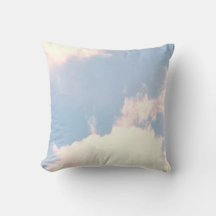 Playful Clouds Nature Photography Cushion