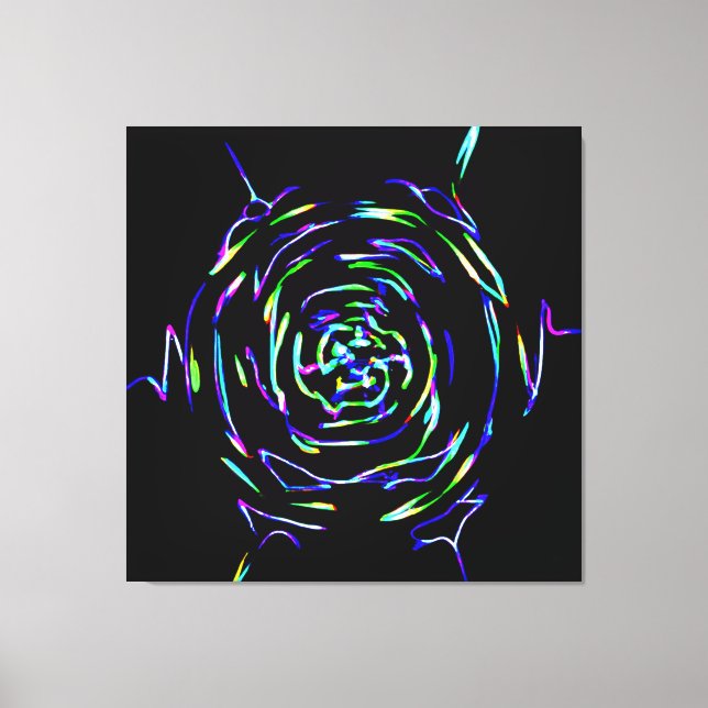 Playful Colourful Pattern Canvas Print (Front)