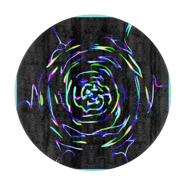 Playful Colourful Pattern Cutting Board (Front)